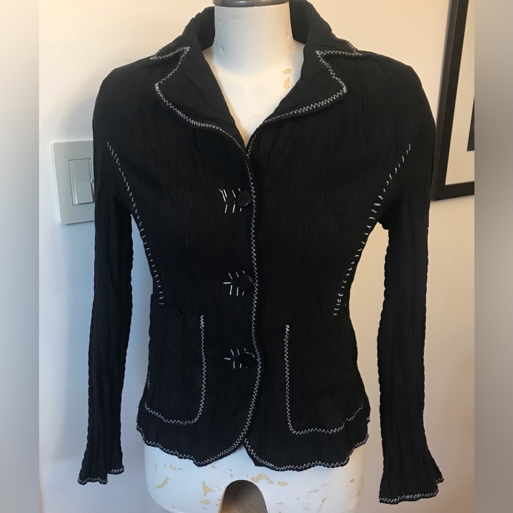 Ness Black Blazer/Jacket - Size Large